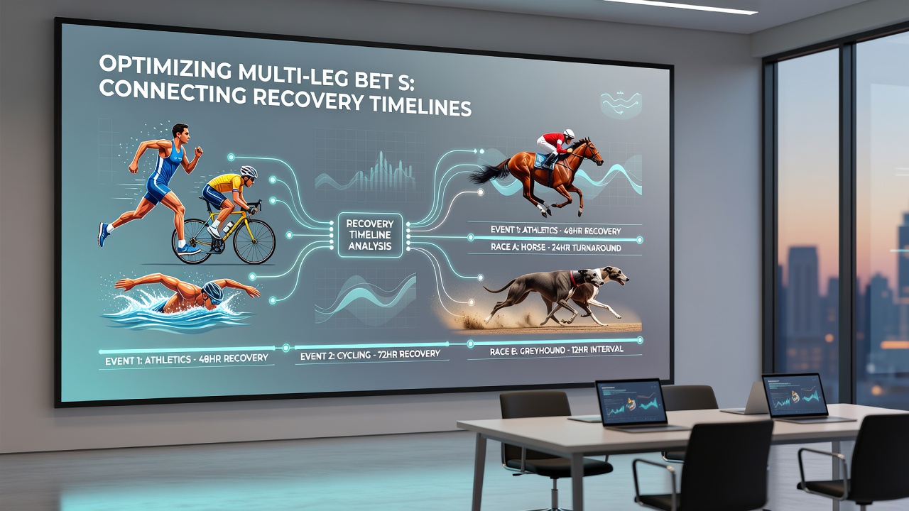 Chart illustrating how recovery intervals between football matches and horse races influence accumulator leg selection