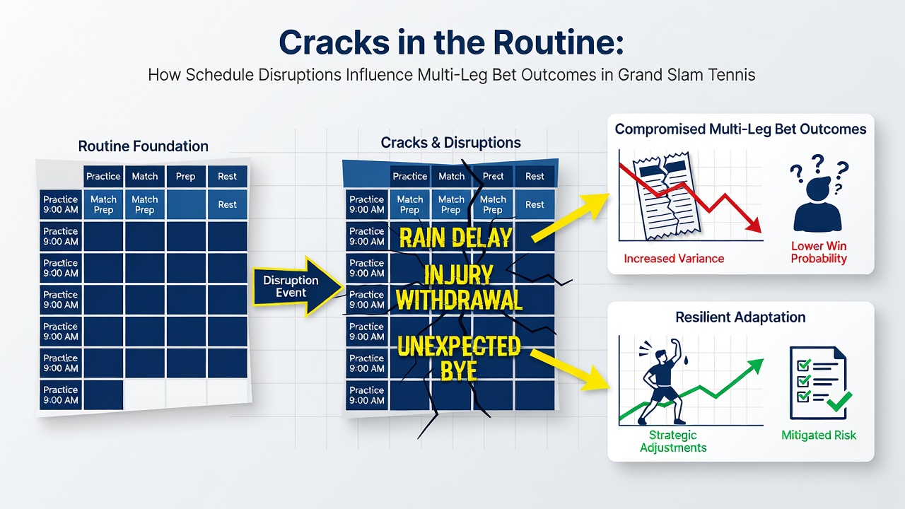 Horse racing track with weather-related schedule adjustments at a major meeting