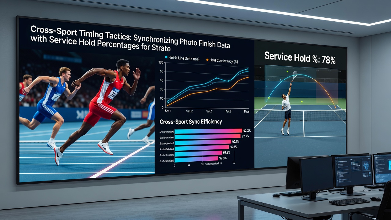 Detailed chart showing overlapping timelines of tennis service hold fluctuations and horse racing photo finish distributions used in multi-sport betting models