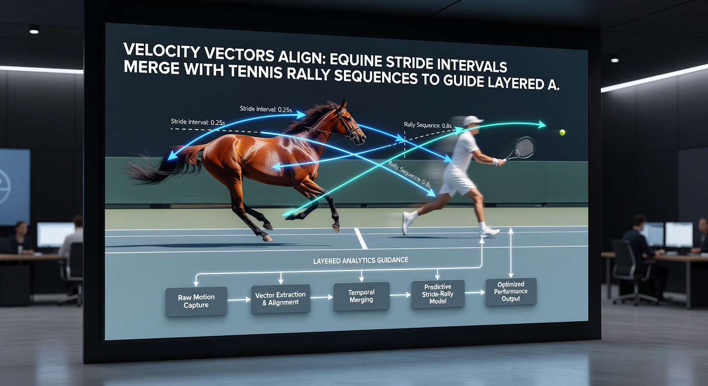Tennis rally sequence mapping overlaid with stride interval graphs for accumulator modeling